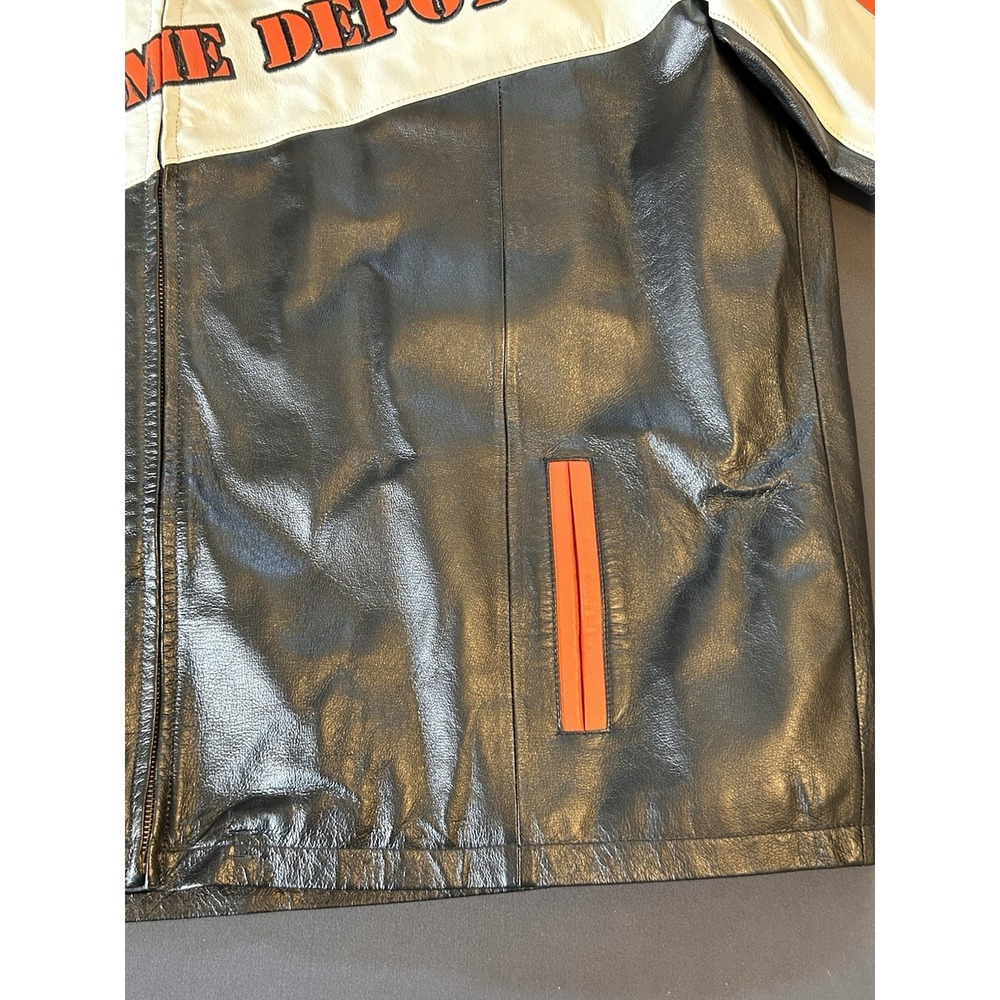 Vintage Tony Stewart #20 NASCAR Racing Wilson's Leather Jacket Sz XXL - Picture 4 of 16